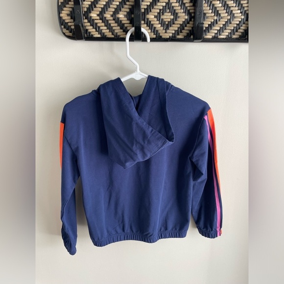 Hanna Andersson Love Always Terry Hoodie - Navy Blue - Size 8 - Picture 4 of 6